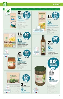 Promo Pâtes Bio dans le catalogue Super U du moment à la page 21
