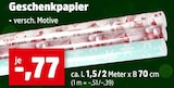 Geschenkpapier im Angebot bei Thomas Philipps in Stralsund Geschenkpapier Angebote bei Thomas Philipps Stralsund für 0,77 €