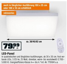 LED-Panel bei OBI in Fürth LED-Panel im Angebot bei OBI Fürth für 79,99 €
