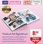 Fotobuch A4 Digitaldruck von ALDI im aktuellen ALDI SÜD Prospekt für 8,99 €