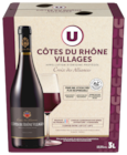 Côtes du Rhône Villages AOP Rouge Croix des Alliances - U - Super U à Colmar Côtes du Rhône Villages AOP Rouge Croix des Alliances - U en promo chez Super U Colmar à 11,19 €