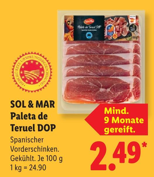 Paleta de Teruel DOP