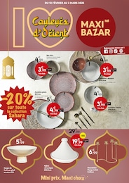 Prospectus Maxi Bazar à Bagnolet, "Couleurs d'Orient", 10 pages, 12/02/2025 - 02/03/2025