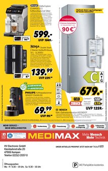 Senseo im MEDIMAX Prospekt "HEUTE DIE TECHNIK, MORGEN DAS GLÜCK!" mit 8 Seiten (Krefeld)