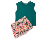 Shorty-Pyjama-Set, grün/creme bei Tchibo im Supermarkt im Prospekt "" für 15,00 €