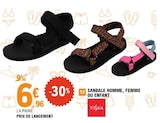 Sandale homme, femme ou enfant - TISSAIA à 6,96 € dans le catalogue E.Leclerc