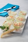 Verrines duo de saumon citron et aneth dans le catalogue Super U