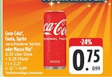 Coca-Cola Angebote von Coca-Cola bei EDEKA Gera für 0,75 €