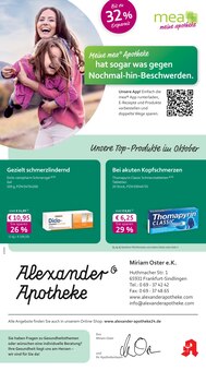 Aktueller mea - meine apotheke Prospekt "Unsere Oktober-Angebote" für Frankfurt (Main) Aktueller mea - meine apotheke Prospekt für Frankfurt (Main) mit Seiten