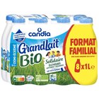 Lait U.H.T. demi-écrémé Bio "Format Familial" - CANDIA en promo chez Carrefour Calais à 8,82 €