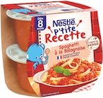 P'tite Recette Spaghetti à la Bolognaise - NESTLE en promo à 3,30 € chez Supermarchés Match P'tite Recette Spaghetti à la Bolognaise - NESTLE dans le catalogue Supermarchés Match