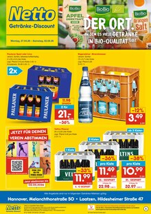 Veltins im Netto Marken-Discount Prospekt "DER ORT, AN DEM DU IMMER AUSGEZEICHNETE PREISE FINDEST." mit 2 Seiten (Langenhagen)