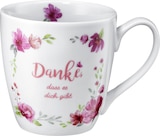 Aktuelles Kaffeebecher Jumbo "Danke, dass es dich gibt" Angebot bei dm-drogerie markt in Karlsruhe ab 5,95 €