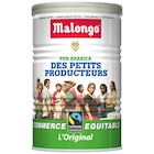 Café moulu Pur Arabica - MALONGO en promo chez Carrefour Issy-les-Moulineaux à 3,89 €