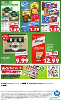 Warsteiner im aktuellen Kaufland Prospekt (Schwäbisch Gmünd) Warsteiner im Kaufland Prospekt "KNÜLLER" mit 54 Seiten (Schwäbisch Gmünd)