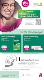 Aktueller mea - meine apotheke Apotheken Prospekt in Hilchenbach und Umgebung, "Unsere August-Angebote" mit 4 Seiten, 01.08.2025 - 31.08.2025