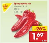 Spitzpaprika rot im Angebot bei Netto Marken-Discount in Nettetal Spitzpaprika rot Angebote von Markttag bei Netto Marken-Discount Nettetal für 1,69 €