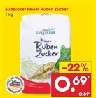 Feiner Rüben Zucker bei Netto Marken-Discount im Zschopau Prospekt für 0,69 €