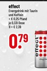effect Energydrink mit Taurin und Koffein bei Trinkgut im Cham Prospekt für 0,79 €