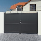 Portail battant aluminium Matisse gris anthracite GARDENGATE, l.300 x H.179.6 cm à Leroy Merlin dans Mannevillette Portail battant aluminium Matisse gris anthracite GARDENGATE, l.300 x H.179.6 cm à Leroy Merlin dans Mannevillette