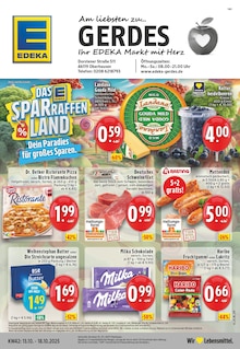 EDEKA Prospekt der Woche "Aktuelle Angebote" Seite 1, 13.10.2025 bis 18.10.2025 für Oberhausen Aktueller EDEKA Prospekt "Aktuelle Angebote" Seite 1 von 24 Seiten für Oberhausen