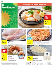 Prix et réduction Crevettes cuites dans le prospectus Carrefour Market en cours Offre Crevettes cuites dans le catalogue Carrefour Market du moment à la page 24