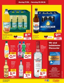 Bier im aktuellen Netto Marken-Discount Prospekt (Rostock) Bier im Netto Marken-Discount Prospekt "Aktuelle Angebote" mit 69 Seiten (Rostock)