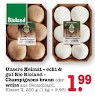 Braune Bio Champignons im Angebot bei EDEKA in Frankfurt Braune Bio Champignons Angebote von Bioland bei EDEKA Frankfurt für 1,99 €