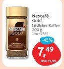 Gold Löslicher Kaffee im Angebot bei budni in Buchholz Gold Löslicher Kaffee Angebote von Nescafé bei budni Buchholz für 7,49 €