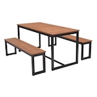 METRO Ratingen - Bierzeltgarnitur 3-tlg. Lynx, Alu/Eukalyptus, 1 Biertisch 161 x 70 cm, 2 Bierbänke 147 x 30 cm, schwarz Angebot im Prospekt Bierzeltgarnitur 3-tlg. Lynx, Alu/Eukalyptus, 1 Biertisch 161 x 70 cm, 2 Bierbänke 147 x 30 cm, schwarz bei METRO im Ratingen Prospekt für 352,23 €