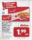 Chili Cheese Nuggets oder Mozzarella- Sticks oder Frischkäse Jalapeños im Angebot bei combi in Hannover Chili Cheese Nuggets oder Mozzarella- Sticks oder Frischkäse Jalapeños Angebote von Jeden Tag bei combi Hannover für 1,99 €