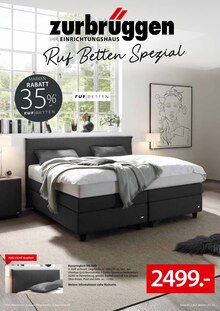 Bett im aktuellen ZurbrĂĽggen Prospekt (Bielefeld) Bett im ZurbrĂĽggen Prospekt "Ruf Betten Spezial" mit 8 Seiten (Bielefeld)