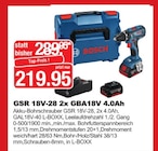 Herbrügger Arnsberg - GSR 18V-28 2x GBA18V 4.0Ah Angebot im Prospekt GSR 18V-28 2x GBA18V 4.0Ah bei Herbrügger im Arnsberg Prospekt für 219,95 €