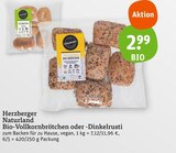Naturland Bio-Vollkornbrötchen oder -Dinkelrusti von Herzberger im aktuellen tegut Prospekt für 2,99 €
