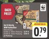 Aktuelles WWF Kaffeefilter Größe 2 Angebot bei EDEKA in Weiden (Oberpfalz) ab 0,79 €