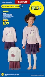 Prix et réduction Vêtement Bébé dans le prospectus Lidl en cours Offre Vêtement Bébé dans le catalogue Lidl du moment à la page 30