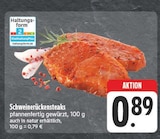 Schweinerückensteaks bei EDEKA im Prospekt "" für 0,89 €
