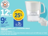 Carafe filtrante 2,5L + 2 cartouches ovales - HOMESIDE dans le catalogue E.Leclerc