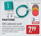 USB-Ladekabel von Pantone für 7,99 € bei ALDI Nord im Angebot USB-Ladekabel von Pantone im aktuellen ALDI Nord Prospekt