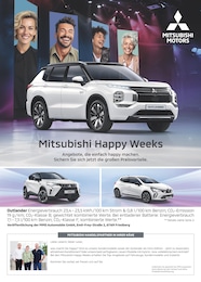 Mitsubishi Prospekt für Butzbach mit 1 Seite Mitsubishi Prospekt für Butzbach: "Mitsubishi Happy Weeks", 1 Seite, 15.09.2025 - 13.10.2025