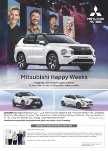 Aktueller Mitsubishi Prospekt "Mitsubishi Happy Weeks" Seite 1 von 1 Seiten