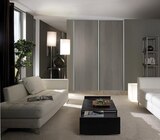 Promo Porte coulissante chene grise profil gris "valla" h. 250 x l. 90 cm à 102,00 € dans le catalogue Brico Dépôt à Gennevilliers