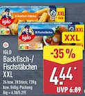 Backfisch-/ Fischstäbchen XXL von iglo für 4,44 € bei ALDI Nord im Angebot Backfisch-/ Fischstäbchen XXL von iglo im aktuellen ALDI Nord Prospekt