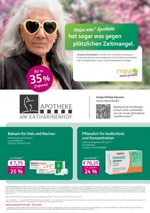 Aktueller mea - meine apotheke Prospekt "Unsere September-Angebote" Seite 1 von 4 Seiten