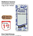 Pfeffer, schwarz im Angebot bei GLOBUS in Altenburg Pfeffer, schwarz Angebote von Waldheimer Gewürze bei GLOBUS Altenburg für 1,49 €