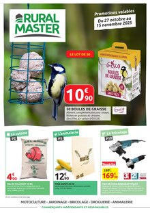 Catalogue Rural Master à Plouigneau cette semaine, valable du 27/10/2025 au 15/11/2025 Prospectus Rural Master à Plouigneau, "RURAL MASTER", 16 pages de promos valables du 27/10/2025 au 15/11/2025