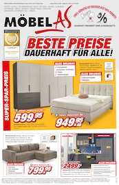 Aktueller Möbel AS Prospekt mit Kuchen, "BESTE PREISE DAUERHAFT FÜR ALLE", Seite 1