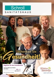 Aktueller Sanitätshaus Schroll GmbH & Co. KG Sanitätshäuser Prospekt in Elmshorn und Umgebung, "Schenken Sie Gesundheit!" mit 6 Seiten, 12.11.2025 - 31.01.2026