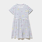 Promo Robe manches courtes col rond coton ecru fille à 6,99 € dans le catalogue La Halle à Bergerac