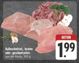 Aktuelle Fleisch Angebote bei E center in Würzburg Aktuelles Kalbsschnitzel Angebot bei E center in Würzburg ab 1,99 €